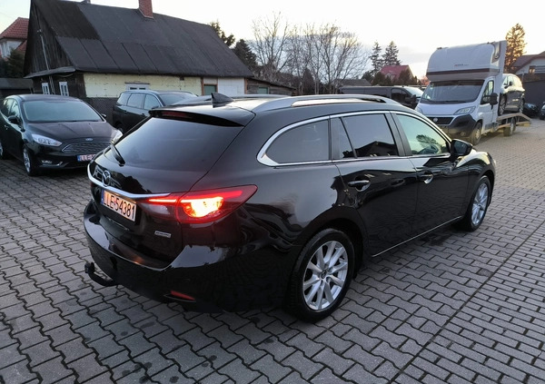 Mazda 6 cena 53999 przebieg: 186000, rok produkcji 2017 z Tuchola małe 466